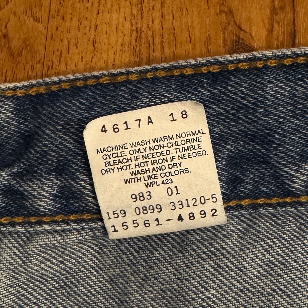 New Vintage Levis 560 Jeans Womens 16 Short Blue Loose Fit Denim Made In USA - Picture 2 of 8